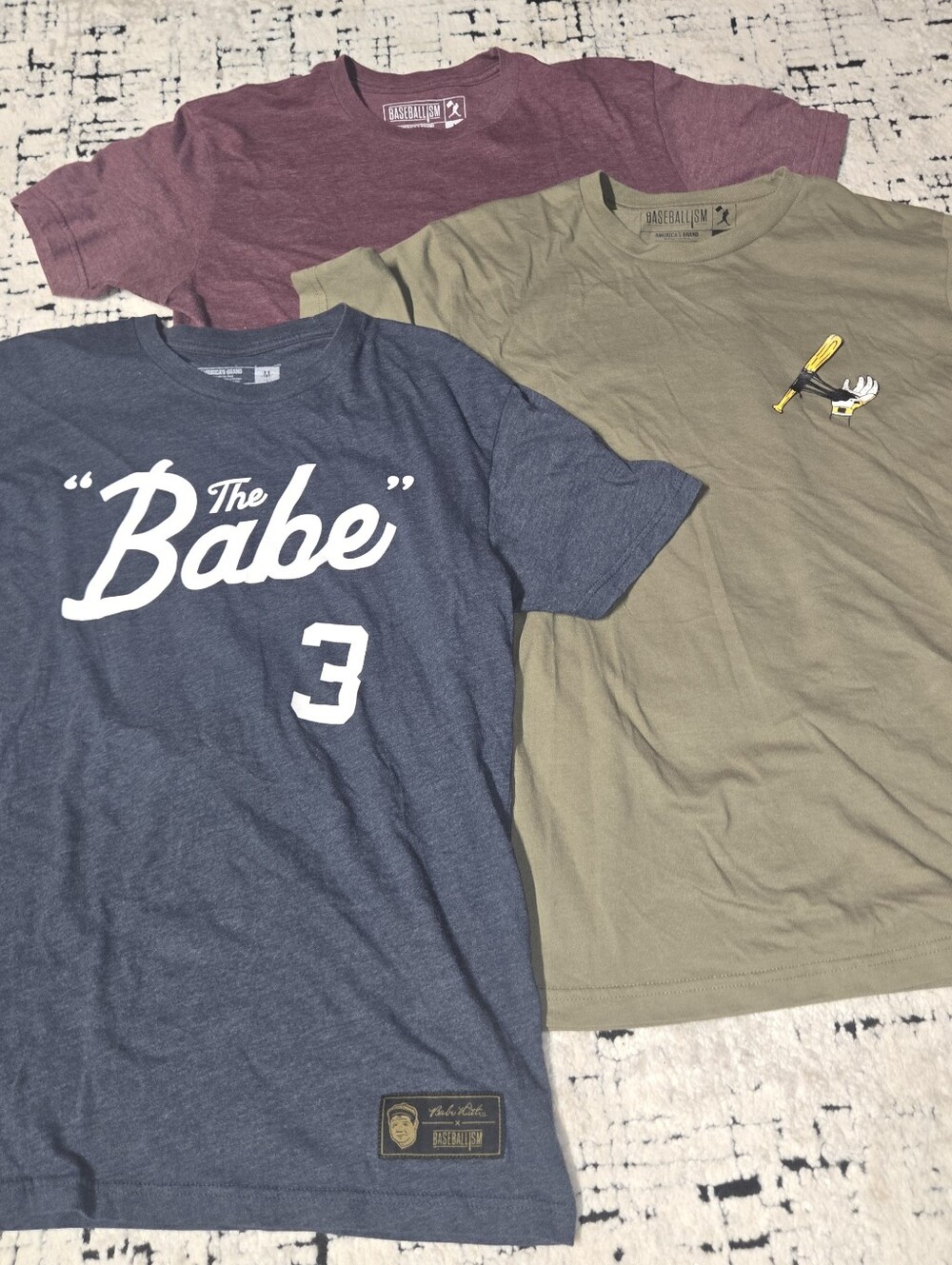 Baseballism  T-Shirt Bundle Mens size M Set of 3